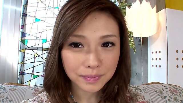 Brunette Japanese babe gets busy during an interview by Blowjob Fantasies from Japan