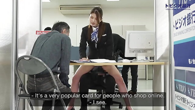 Subtitles, Bank Office, Japanese Employee, Asian School Uniform, Japanese Sdde