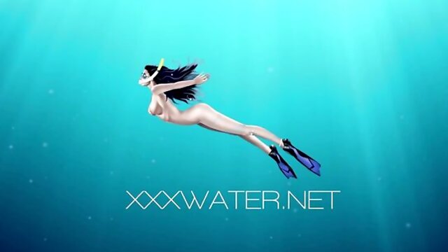 Playful Minnie Manga - hd clip - Underwater Show