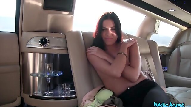 Eveline Dellai - Young Babe Does Things For Cash In Limo