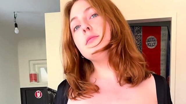 Great Big Boobs On Masturbating Redhead