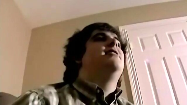 Chubby amateur bi dude Nick strokes his massive cock