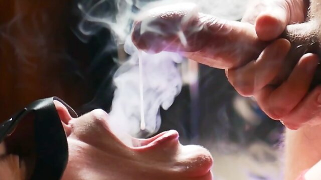 Wife Smoking, Slow Blowjob, Slow Motion, Smoking Close Up