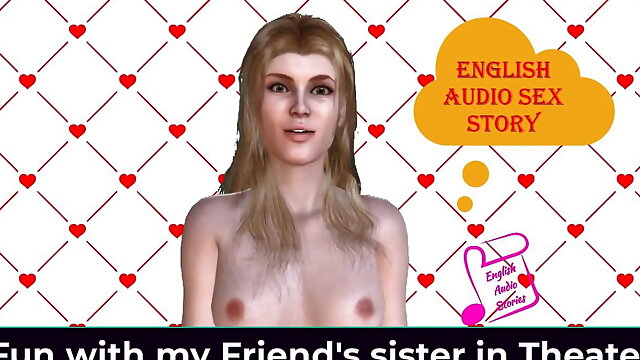 English Audio Sex Story - Fun with My Friend's Step Sister in Theater - Erotic Sex Story