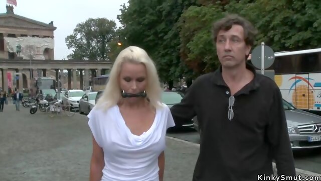 Steve Holmes, Steve Qute And Sophie Logan - Heavy-breasted German Mom Got Laid In Public Places