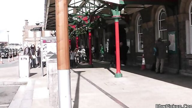 Fine-looking fancy woman at pickup dirt