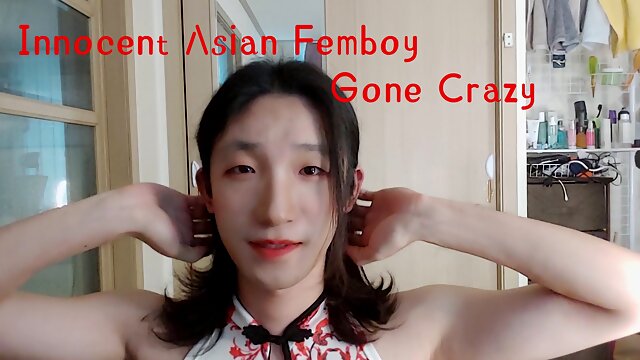 Femboy Cumshot, Solo Asian Femboy Cum, Femboy Piss, Ladyboy Pissing