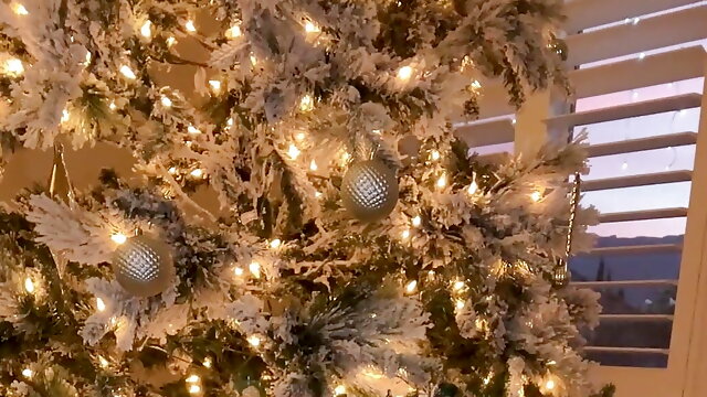 Naughty Milf xlilyflowersx Getting Naughty Under The Christmas Tree