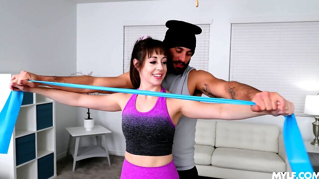Superb wife fucked by her personal trainer and juiced like a whore
