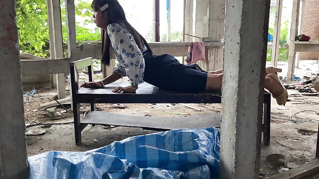 Shemale Teacher And Girl, Outdoor Solo, Asian Outdoor