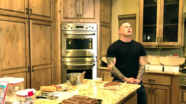 Kyle licks Austins cream