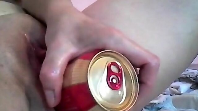 Romanian webcam with beer can