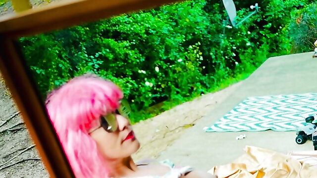 Pink Wig Summer Space Blowjob