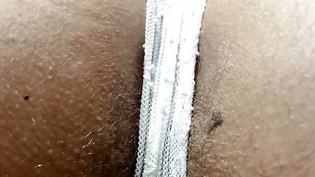 Wife's hairy pussy picture session end up on masturbation show, finger closeup hairy cunt until gets soaking wet and she orgasm 