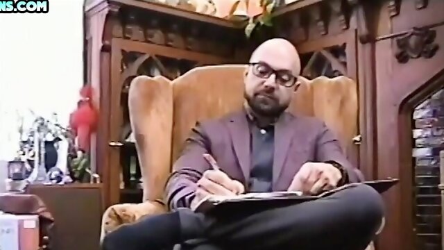 Vintage taboo jock fucks stepson 21yo asshole in office