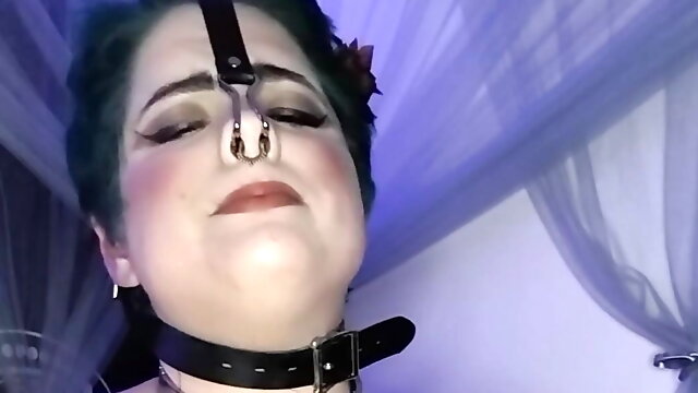 Bdsm Fat, Pussy Clamp, Collar, Saggy Tits