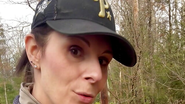 Mature In Forest, Car Play, 40 Old, Outdoor, Masturbation