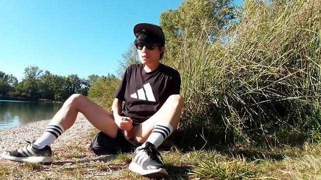 Caught Wanking I Stop My Masturbation Session Outdoor But I Still Crave To Cum Cause Im A Horny Boy