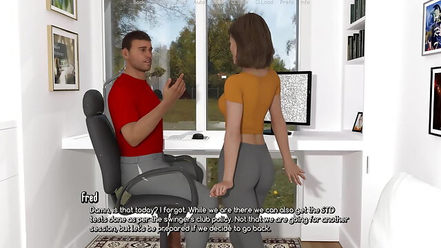 Wife Cartoon, Home From Work, 3d Story, Spanking