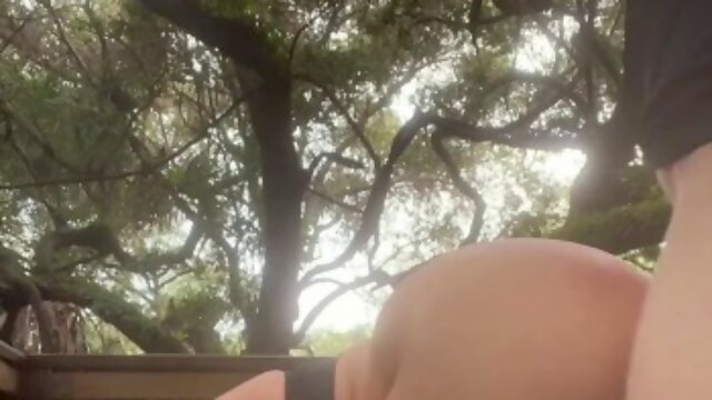 HORNY HIKER WITH BIG ASS MASTURBATES AND SQUIRTS OUTDOORS THEN GETS CAUGHT AND FUCKED BY OTHER HIKER