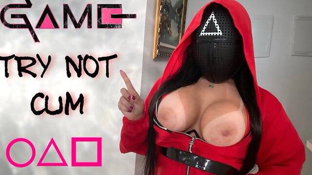 Round Six Cosplay big boobs and pussy fingering TRY NOT TO CUM CHALLENGE