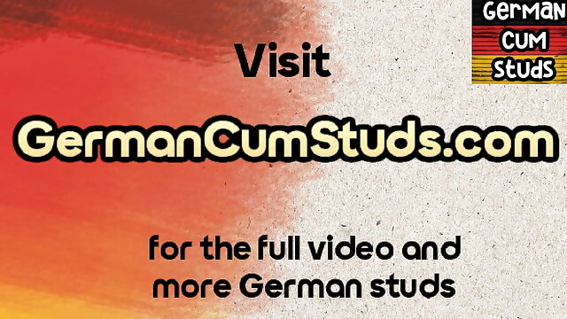 German amateur gay gets jerked by BF in closeup till cumshot