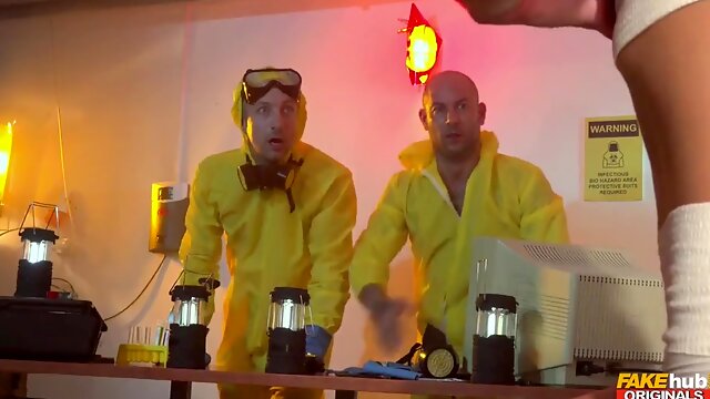 Cock Hungry Nymphette Pleases Two Guys At The Same Time