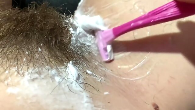 New Hairy Bush Big Clit Pussy Close Up Compilation