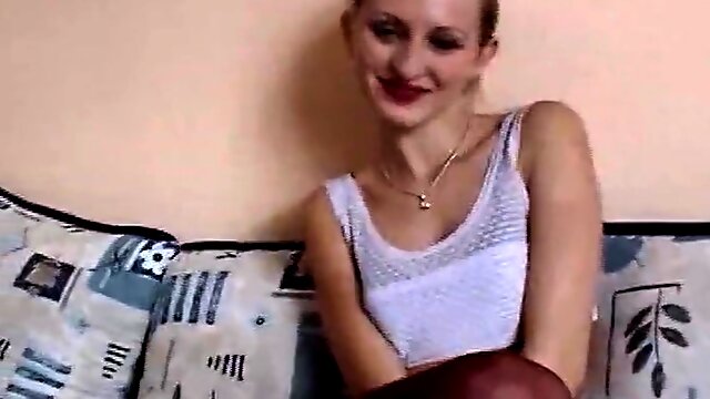 Slender Looking German Blonde Making A Hard Cock Cum - Teaser Video