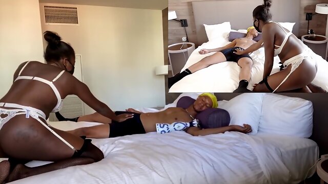 Slim Thick Ebony Seduces Brother On Family Trip - Teaser Video