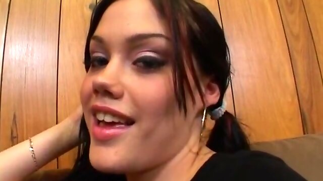 Slender Brunette Crystal Clear Takes On A Fat Black Cock In Hot Interracial