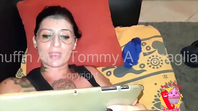 Horny Wife Reads And Masturbates