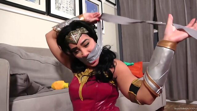 Sahrye Wonder Woman Bound By Her Fan