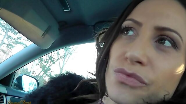 Sensual Jane Blows Dick In The Car