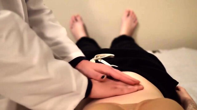 Cute Goth Girl Gets Tummy Examination And Edged (fetish)