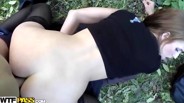 Great Looking Girl Is Sucking And Riding A Horny Strangers