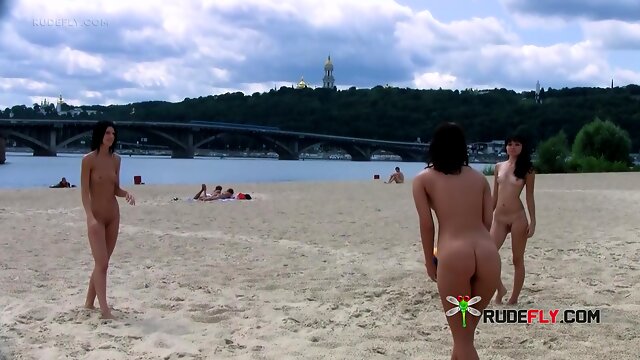 Bombastic Young Nudists Nude Volleyball