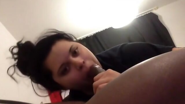 Chubby Latina Blowing Black Guy