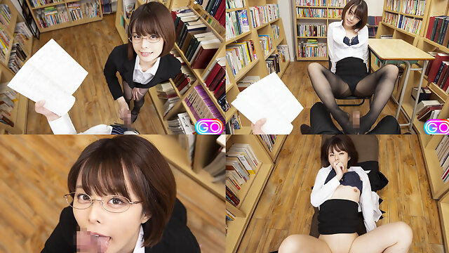 Sexy, Slutty Teacher Whispering Dirty Talk In The Library - Hold The Moan Vr Japanese