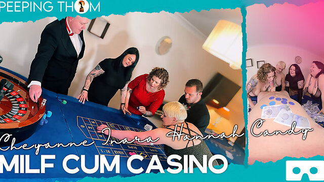 Milf Cum Casino - Four Amateur Bbw British Milfs Vr Blowjob - Inara Stark