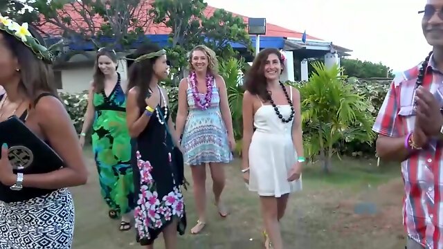 Cum On Her Tits After The Luau With Brooke Wylde