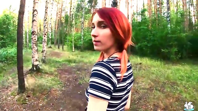 Elin Flame In Redhead Deepthorats Boyfriends Cock While Walking In The Forrest