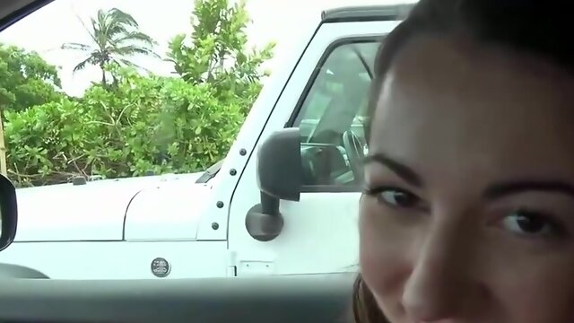 After You See Some Waterfals, Lily Sucks Your Cock In The Car - Lily Adams