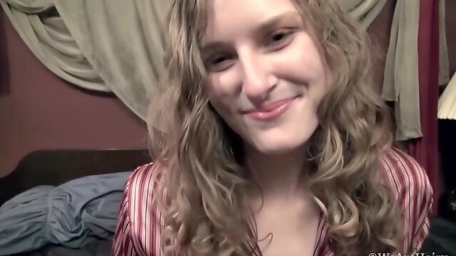 A Sexy Kiss Montress Takes Off Her Pajamas In Bed