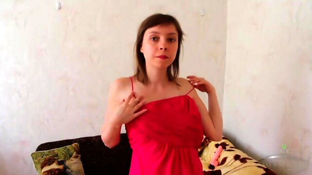 Sabrina Smiles As She Plays With Her Hairy Pussy