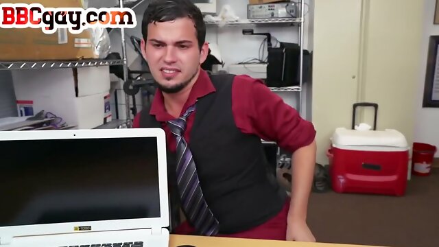 Ir Office Bottom Assfucked By Black Top In His Asshole