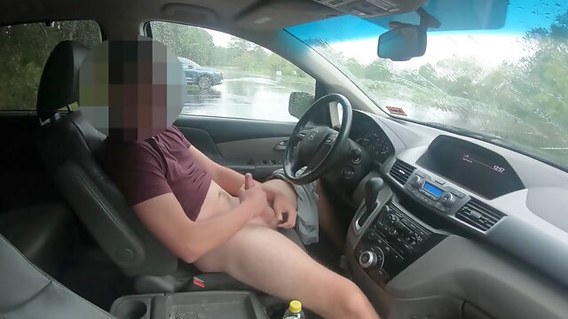 4k Quality- Risky Teen Boy Jerk Off While People Were Moving - I Think The Blue Car Caught Me