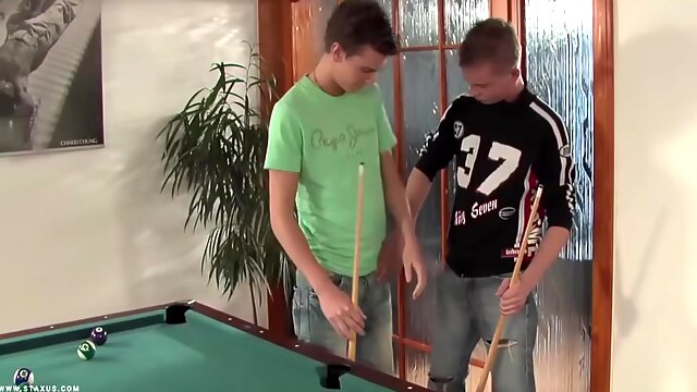 Johny Hunter And Patrik Dorsy In Pool Table Fucking With And