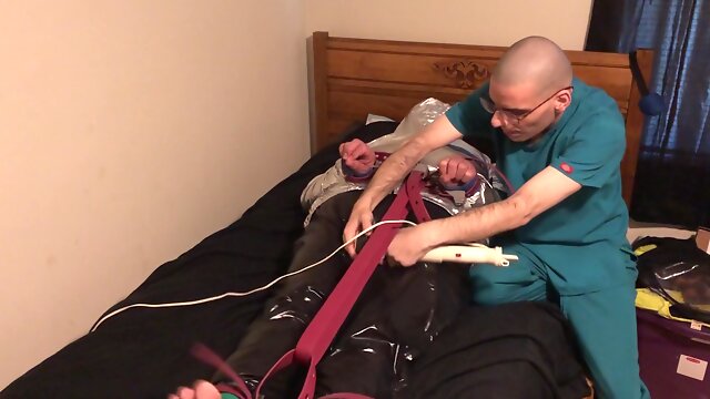 Jun 14 2022 - Rubber Boy Gets Tied Up & Breath Controlled In Silver Nylon