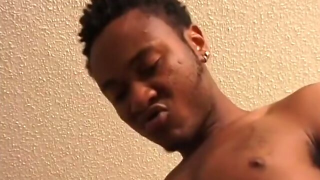 Two Homosexual Dark Dudes Jerk Off Together After Anal Plow